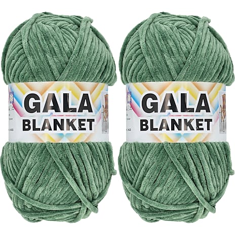Gala Blanket 2-pak Garn Grøn CHS20
