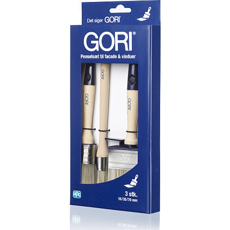 Gori penselsæt 3 stk. 1 stk.