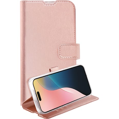 Vivanco iPhone 16 Wallet Rose Gold