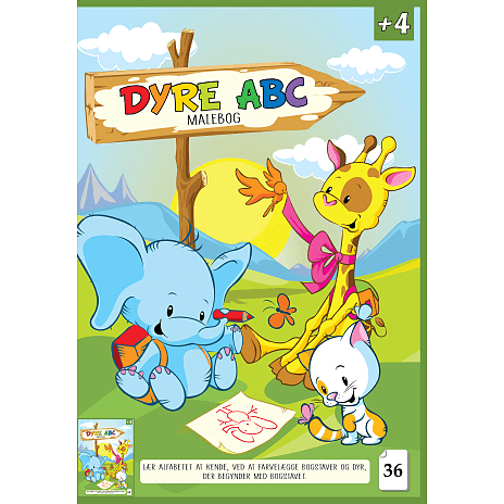 Malebog Dyre ABC A4