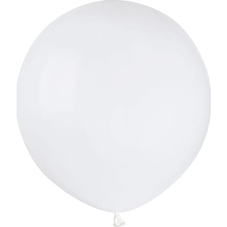 Andre Mærker Latexballoner 48 cm 3-pak - hvid 3 stk.