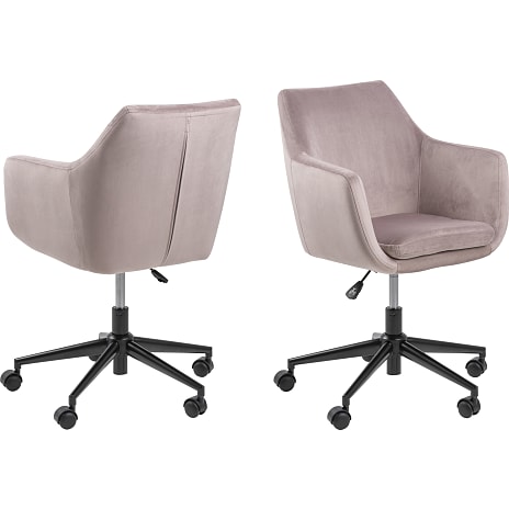 AC Design Furniture Nora Kontorstol Rosa Velour