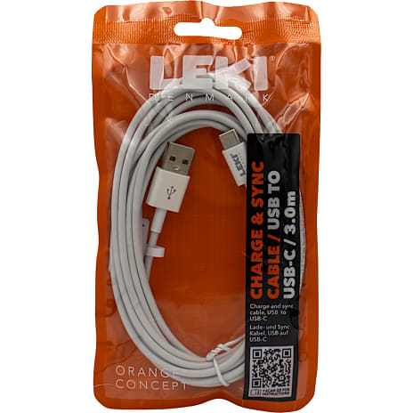 Leki ladekabel 3 meter 1 stk.