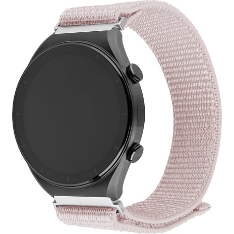 Fixed Nylon Sporty Strap Smartwatch rose guld
