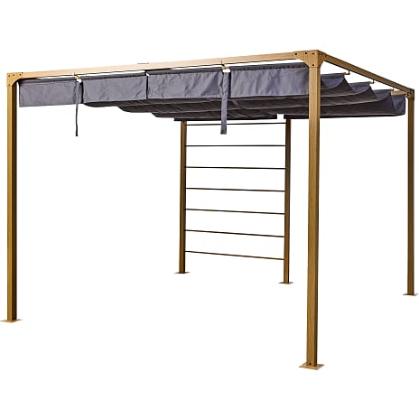Bali Pergola Trælook Gråt Cover