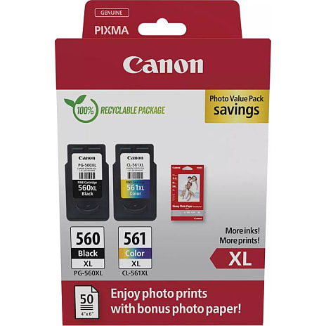 Canon PG-560/CL-561 XL blækpatroner - sort/farve 1 stk.