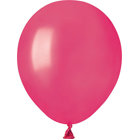 Andre Mærker Latexballoner 13 cm 15-pak - metallic fuchsia 15 stk.