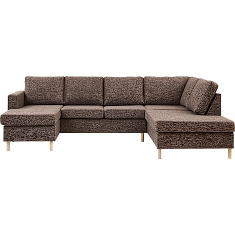 Andre mærker Oslo venstrevendt U-sofa brun