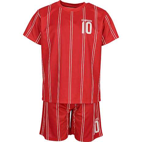 VRS børne fodbold shorts sæt str. 134/140 - rød 1 stk.