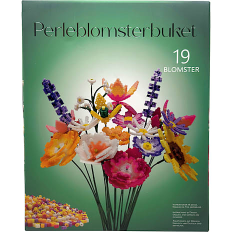 Kreativt Perlesæt Buket med 19 Blomster