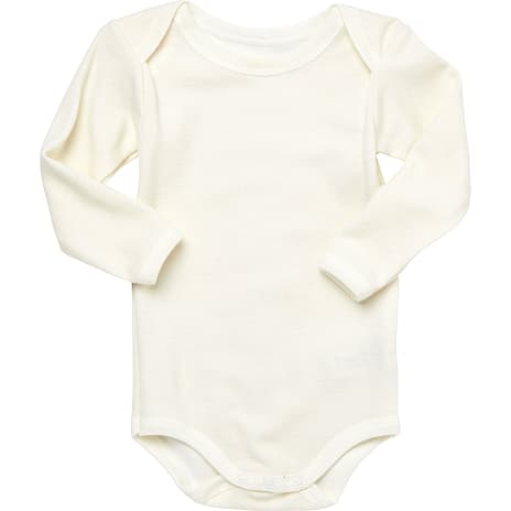 808 Baby Body Langærmet Str. 62 Råhvid