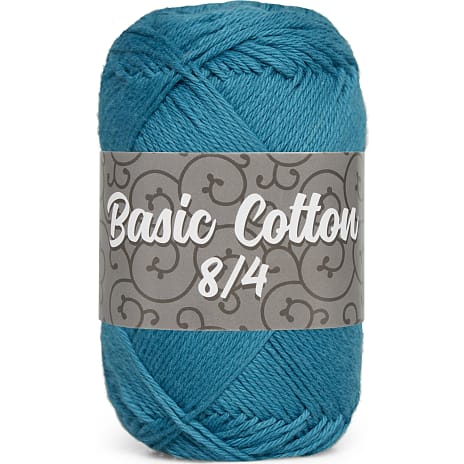 Basic Cotton Bumbo Cotton Bouclégarn Petroleumsblå