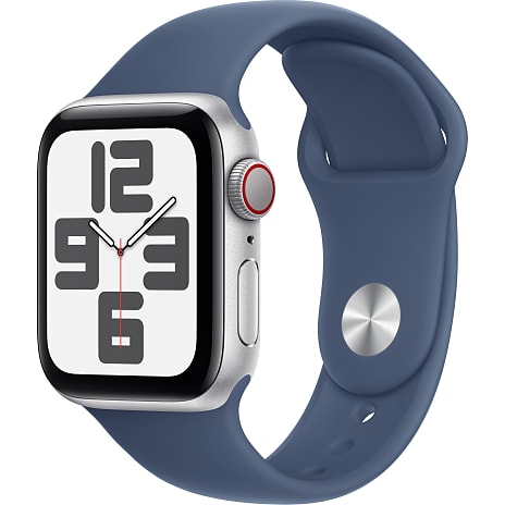 Apple Watch SE (2024) 40 mm Cell M/L Silver Aluminium Sport Band