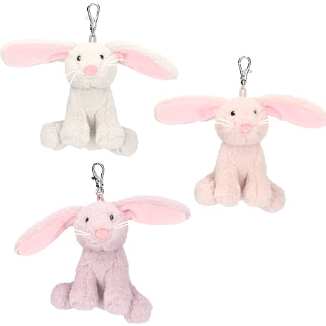 Princess Mimi plysnøglering kanin – flere varianter - assorteret 1 stk.