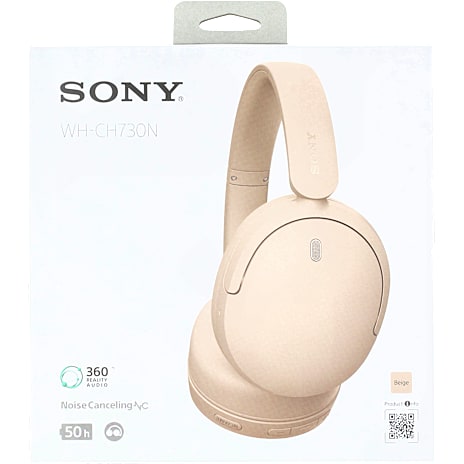 Sony WH-CH730N trådløse on-ear høretelefoner beige