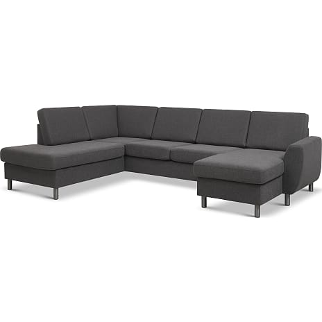 Madrid Nordic Højrevendt U-Sofa Antracit