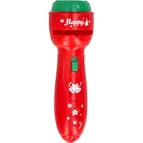 Lygte Med Lysmotiver 12 cm Inkl. 3-pak Motivskiver Rød