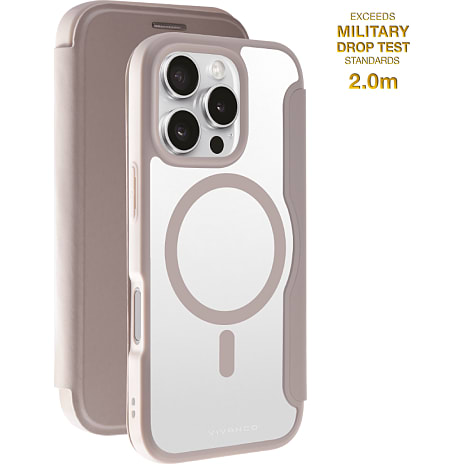 Vivanco iPhone 16 Pro Mag Wallet Greige