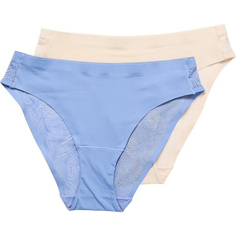 VRS Dame 2-pak Tai Trusser Str. M Blå/Beige