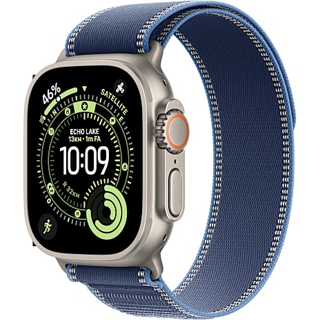 Apple Watch Ultra 3 GPS + Cell 49 mm Natural Titanium Blue Trail Loop M/L
