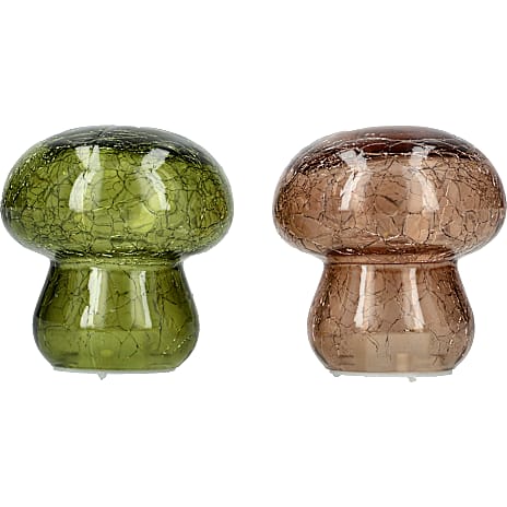 Julefryd Glaspaddehat Med LED Lys 8,7 cm Assorteret