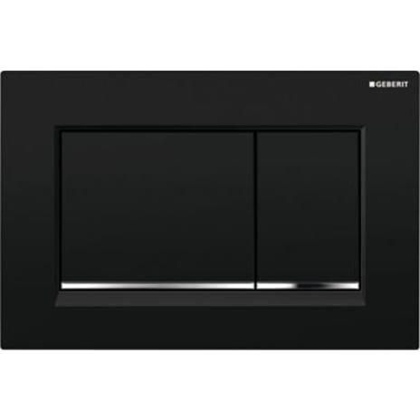 GEBERIT SIGMA30 betjeningsplade sort kromed