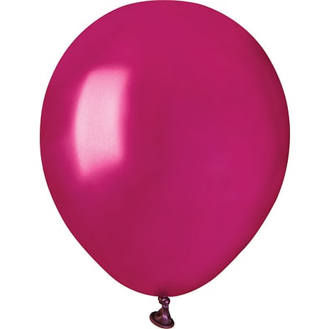 Andre Mærker Latexballoner 13 cm 15-pak - metallic bordeaux 15 stk.