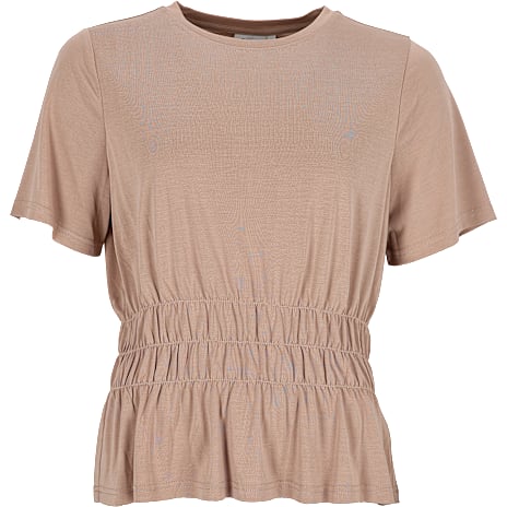 VRS Dame T-shirt med Smock Detalje 2XL Beige