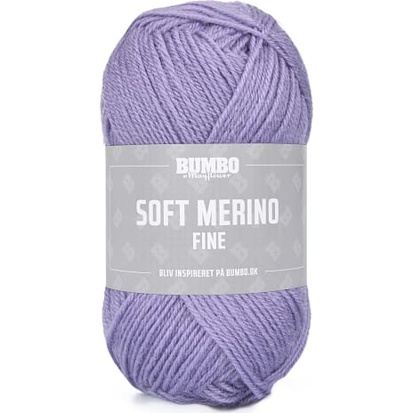 Bumbo By Mayflower Soft Merino Fine Uldgarn Sart Lilla 1137