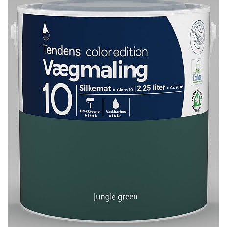 Tendens vægmaling silkemat glans 10 2.25 liter 2250 ml
