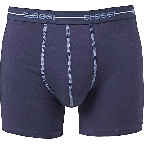 Sloggi herre 2-pak tights str. M - blå 1 stk.