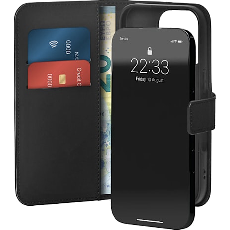 SBS Puro Wallet Cover iPhone 16 Pro Max - sort 1 stk.