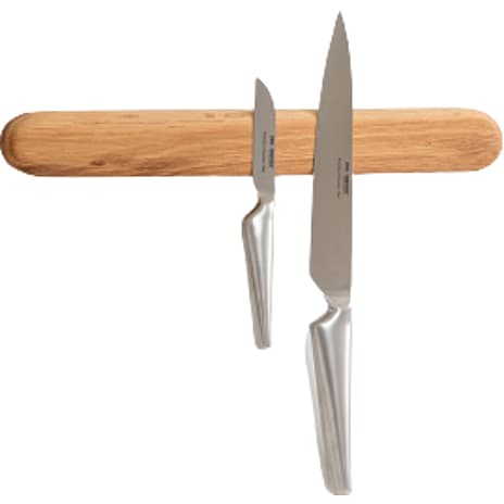 Steel-Function Håndlavet Knivmagnet Egetræ