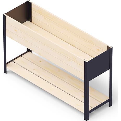 Pindstrup Modern Højbed 118x36 cm Natur