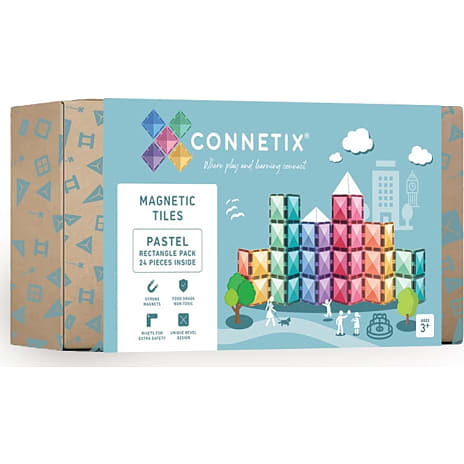 Connetix Rectangle Pastel Magnetsæt 24 dele