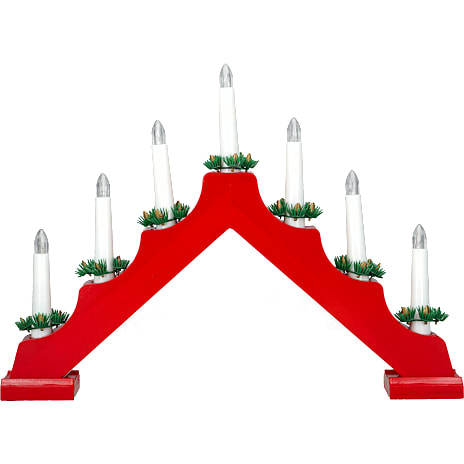Julefryd Julelysestage 7 LED rød