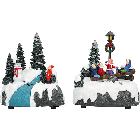 Mini landskab med LED-lys