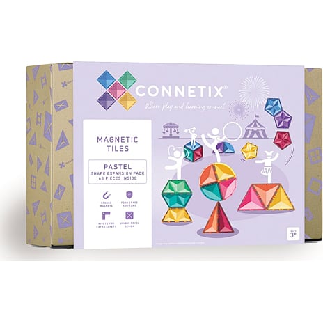 Connetix Magnetic Tiles Pastel Magnetisk Byggesæt