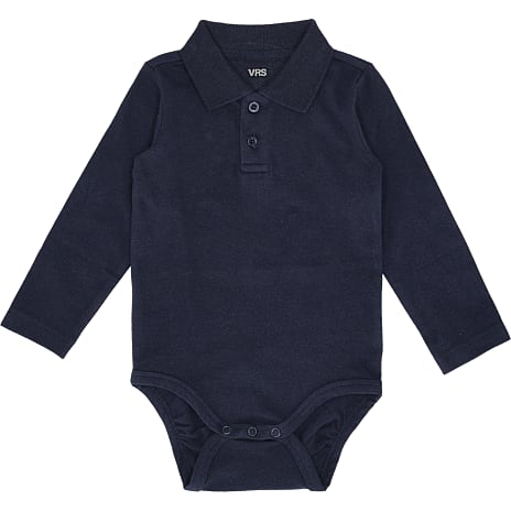 VRS baby body med krave str. 62 - blå 1 stk.