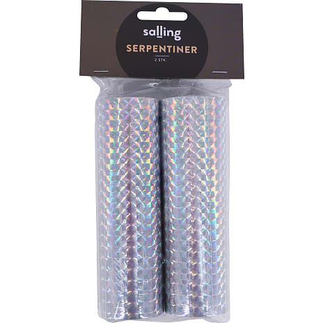 Salling Serpentiner Sølvfarvet