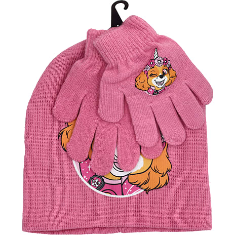 Paw Patrol Børne Hue- og Handskesæt onesize, pink