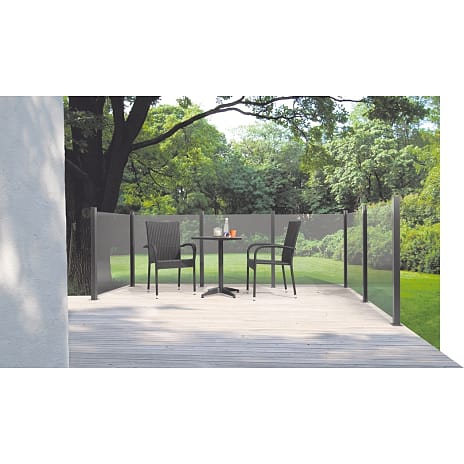 Nordic Glashegn til Alu Stolper 100 x 100 cm Klar
