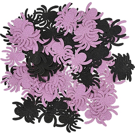 Halloween Konfetti med Glimmer Edderkopper