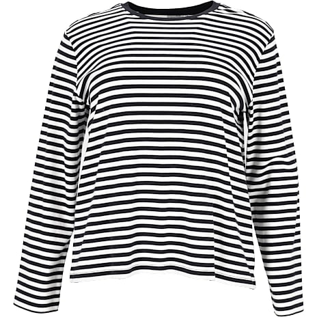 VRS Dame Oversize T-shirt Med Striber Str. 52 Sort
