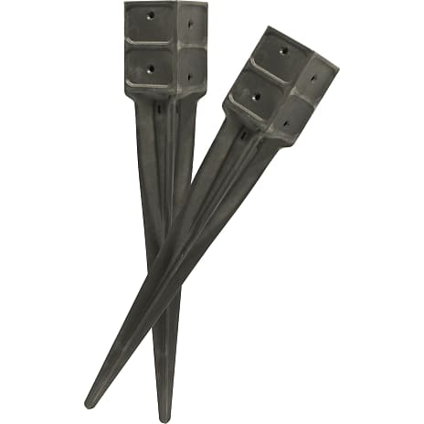 HORTUS Stolpespyd Plast 10,1 x 10,1 cm Sort