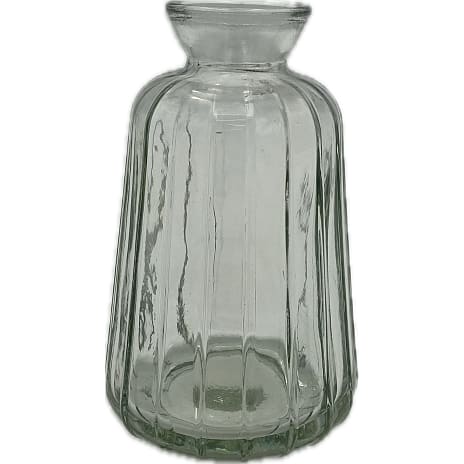 Andre Mærker Vase med riller 6,8 x 11 cm - klar 1 stk.