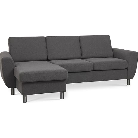 Madrid Nordic Vendbar Sofa med Chaiselong Antracit