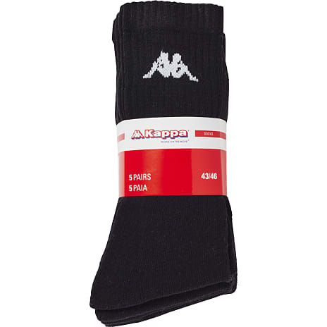 Kappa Strømper 5-pak Str. 35/38 Sort