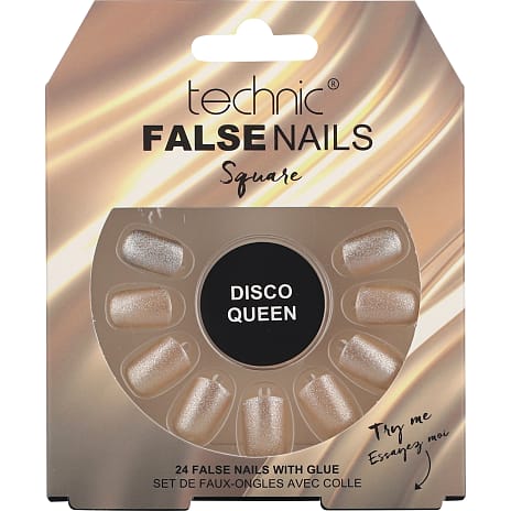 Technic Kunstige Negle Square Disco Queen