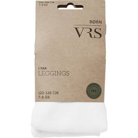 VRS børneleggings str. 7-8 år - hvid